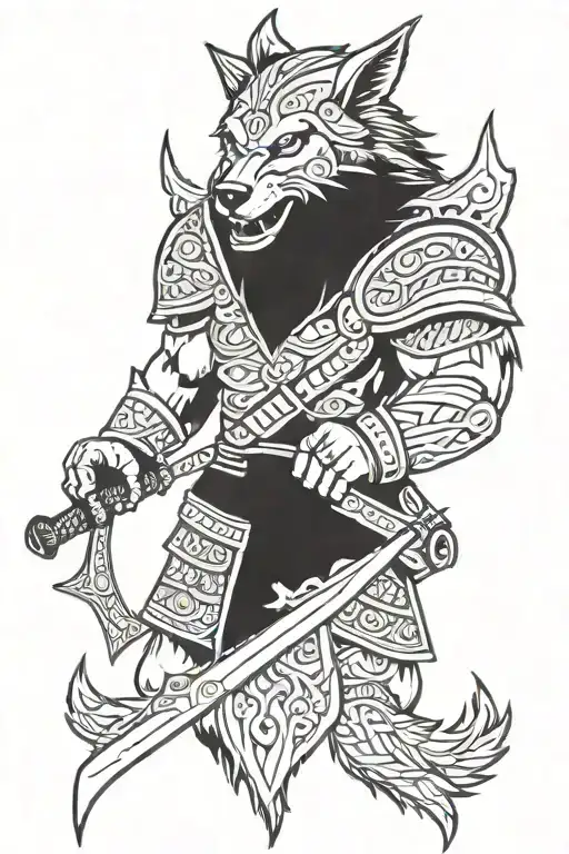 Wolf Viking Warrior