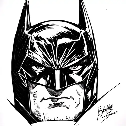 Batman Sketch Style Portrait