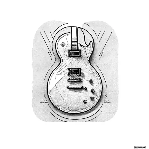 Guitar Les Paul And Skateboard