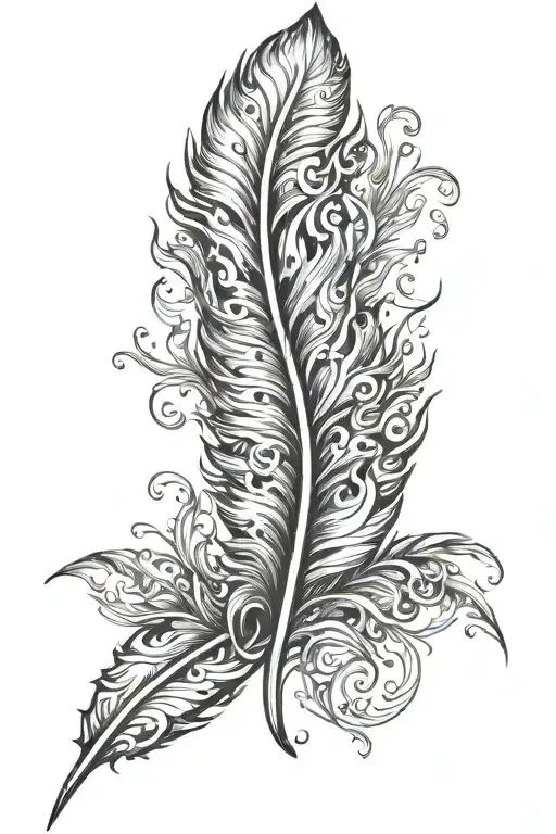 Feather That Turns Into Flames