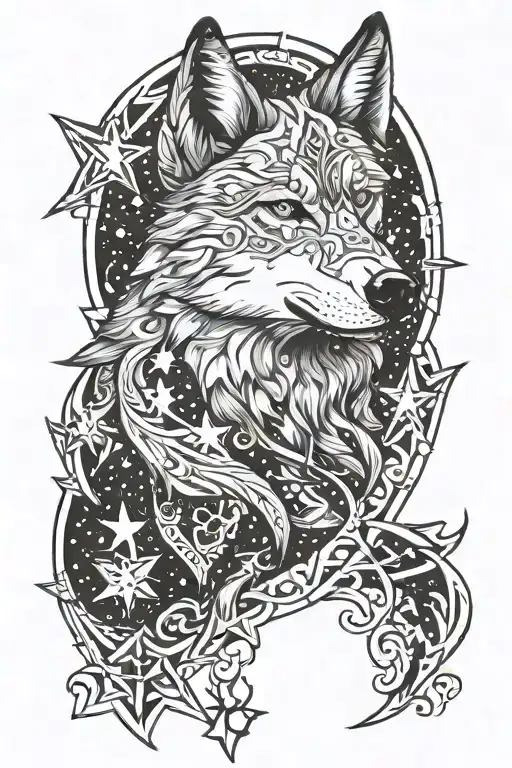 Wolf Stars Cross Irish