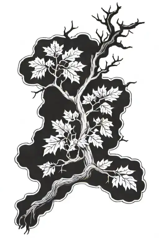 Oak Tree With Leaves