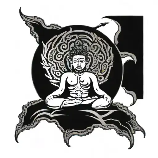 Suffering And Nirvana Symbol Buddhism