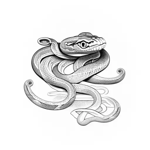 Snake From Arm To Neck