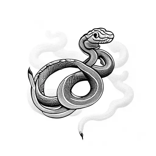 Snake From Arm To Neck