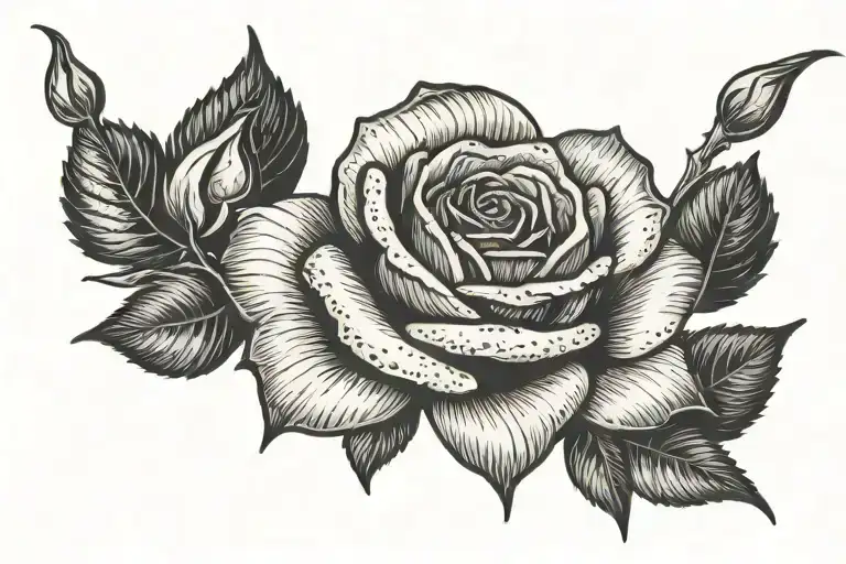 Rose With Inscription