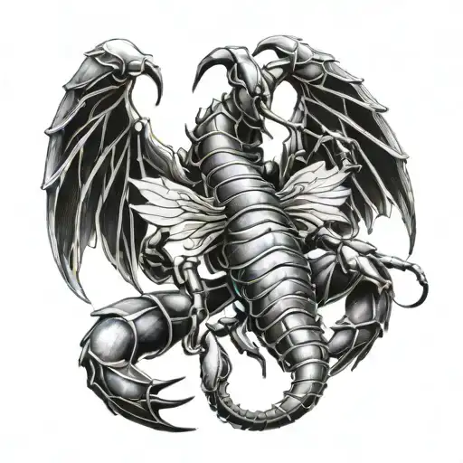 Scorpion With Wings Wrapped