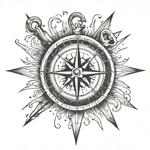 Compass On Underarm