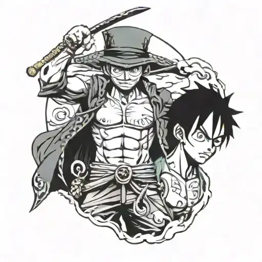 Luffy And Zoro One Piece