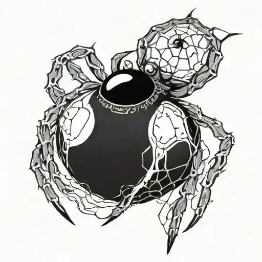 Spider With A Billiard Ball 40 As Body