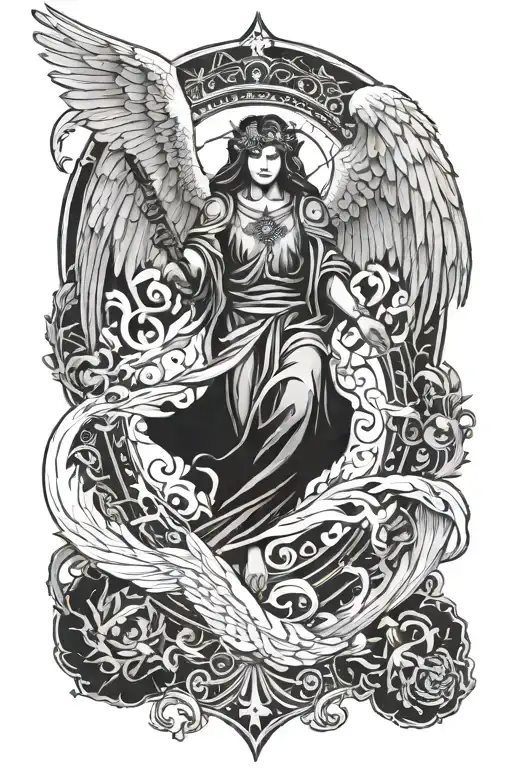 The Six-winged Seraphim Angel