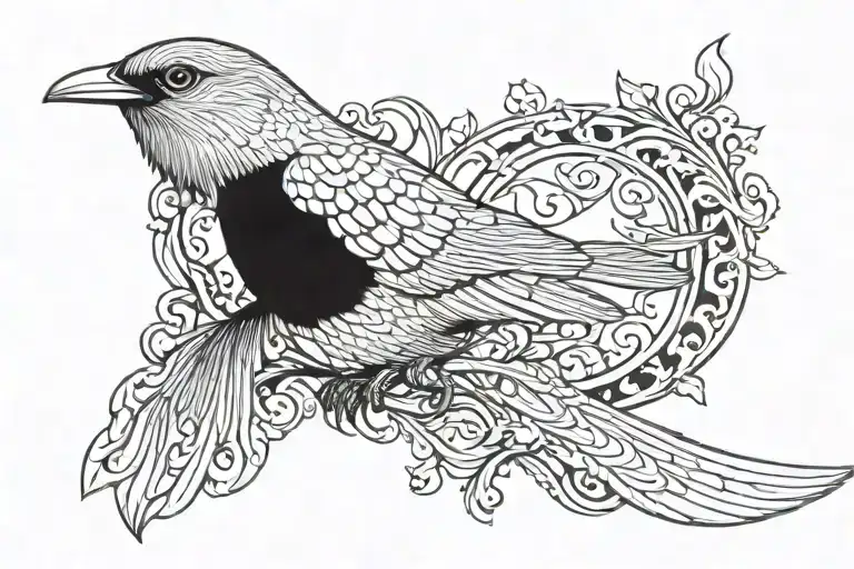 Bird And Quote In Middle Arm