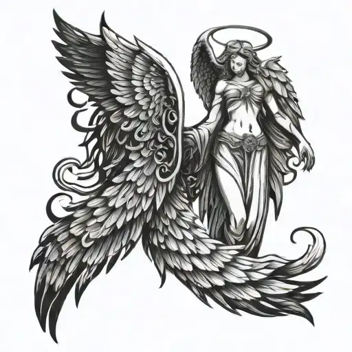 Angel And Demon Wings