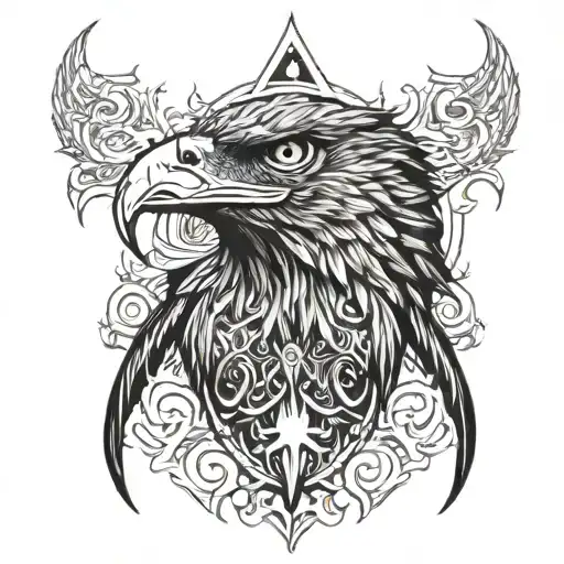 Eagle With Sauron Eye Looking