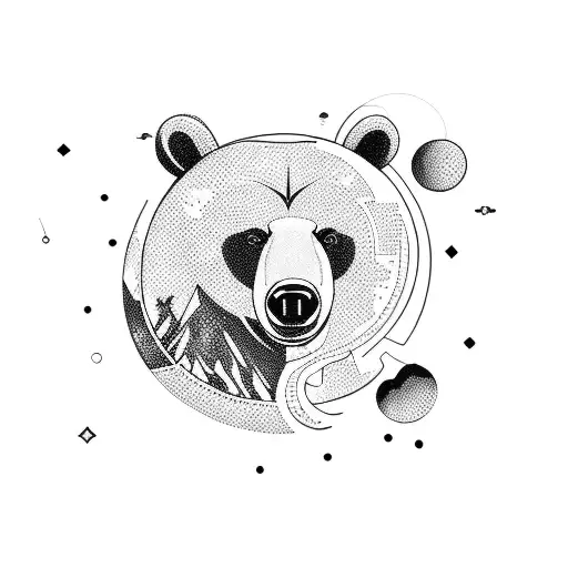 Bear With An Universe Around