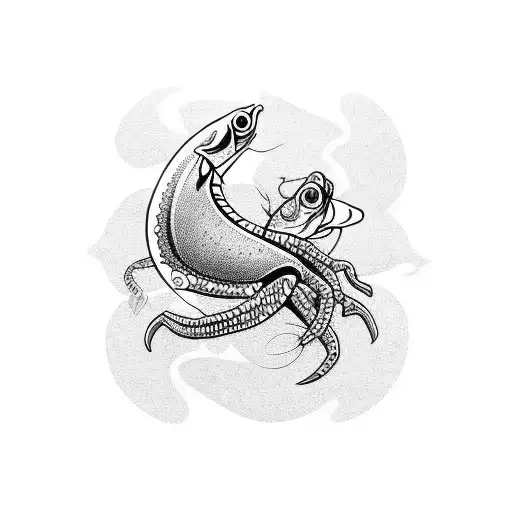 Fish And Scorpion Ring