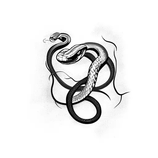 Snake With A Cross