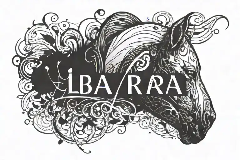 The Name Liara With Heartbeat Line