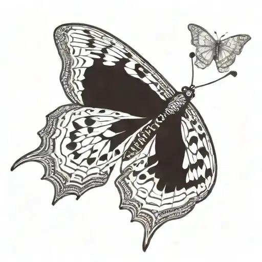 Half Butterfly Half Moth