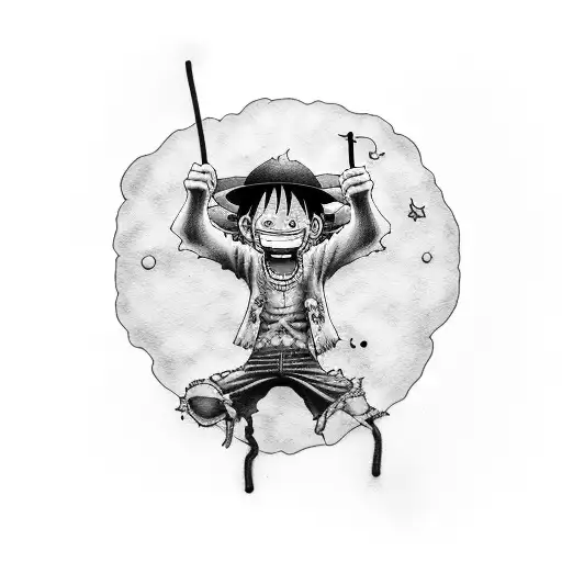 Monkey D Luffy Drinking Mate