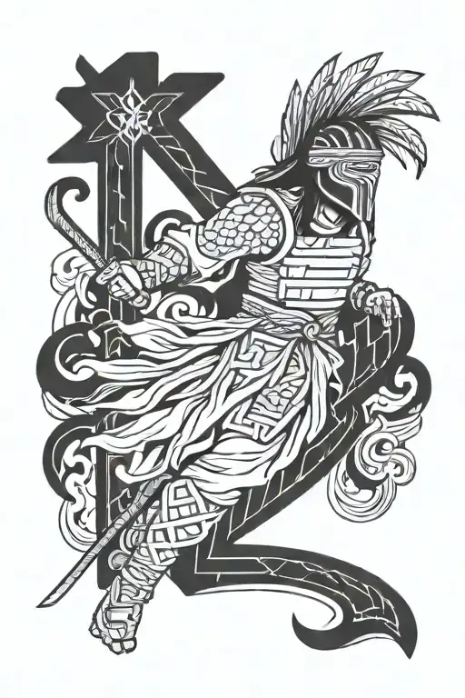 Number 10 With Cree Ninja In Native American Colors