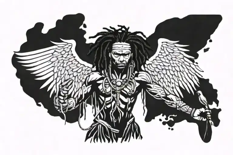 Dreadlock African Muscular Archangel