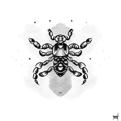 Scorpion With Writing