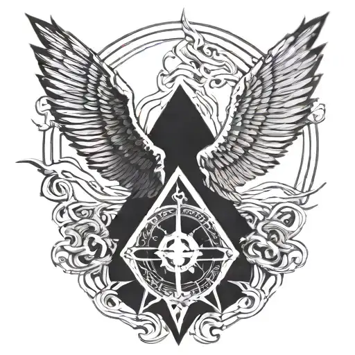 Lucifer Rising With Devils Wing O E