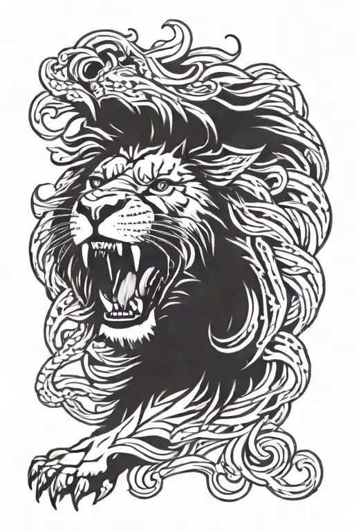 Lion Roaring