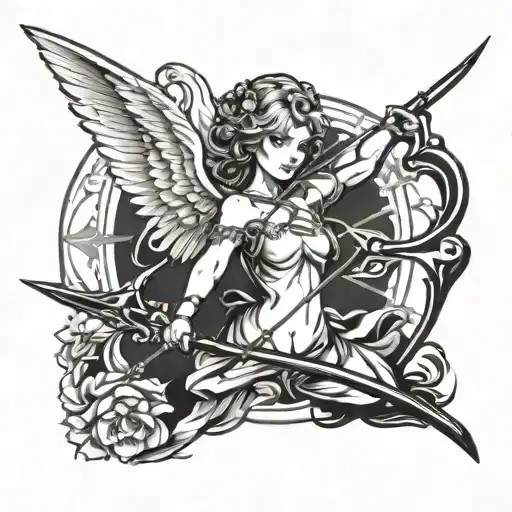 Angel With Bow And Arrow