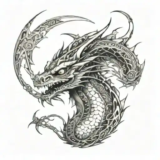 A Dragon Inspired By 'How To Train Your Dragon' Incorporating Elements Of Metal Music