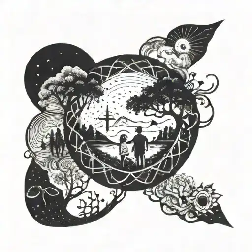 Family And Nature Or The Universe