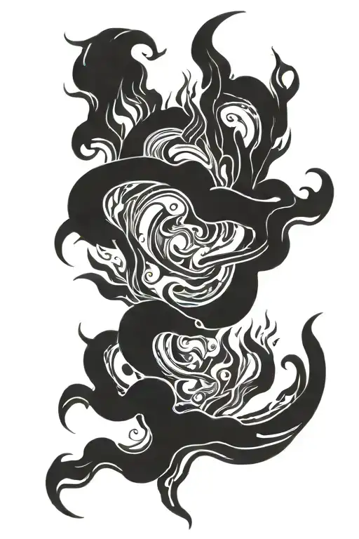 Abstract Fire Flames