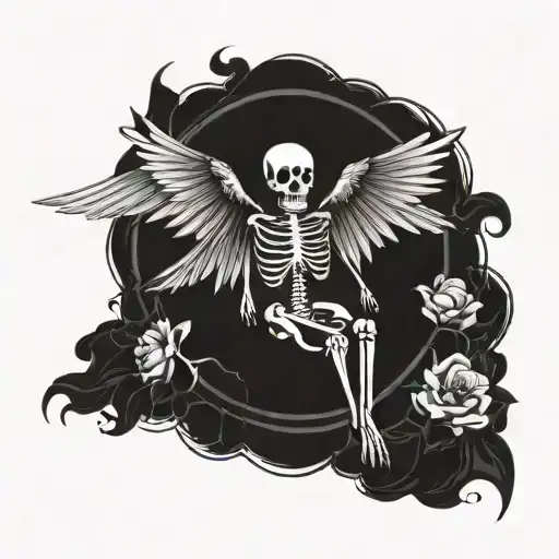 Skeleton With Wings