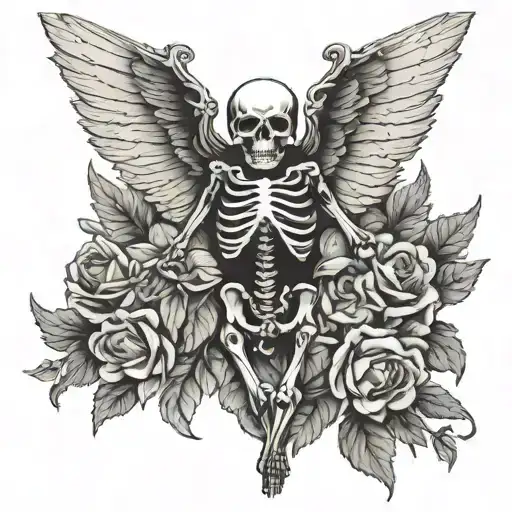 Skeleton With Wings