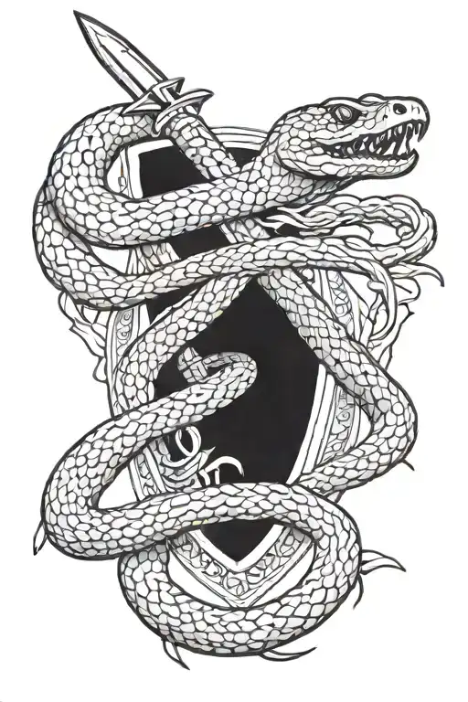 Knife And Cobra Snake