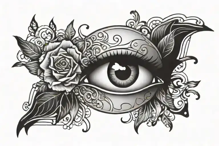 Tattoo For Face One Eye Symbol