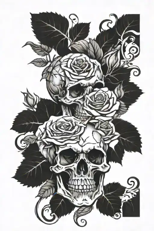 Skull And Roses