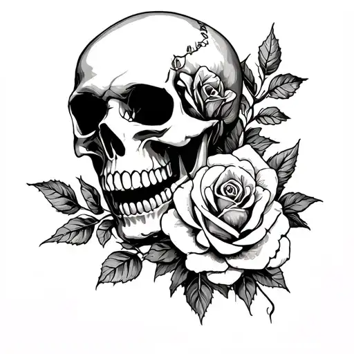 Skull And Roses