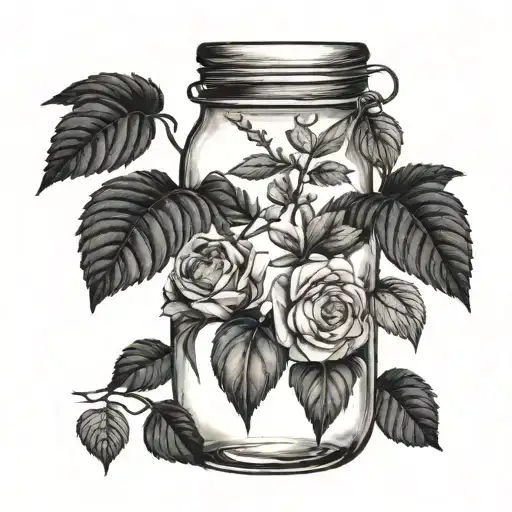 Plant Jar In A Clay Filter