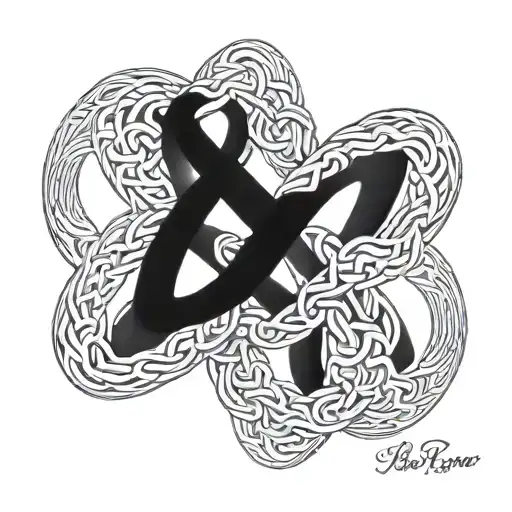 Double Infinity Symbol Intertwined