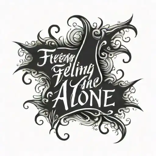 Feeling Alone Lettering