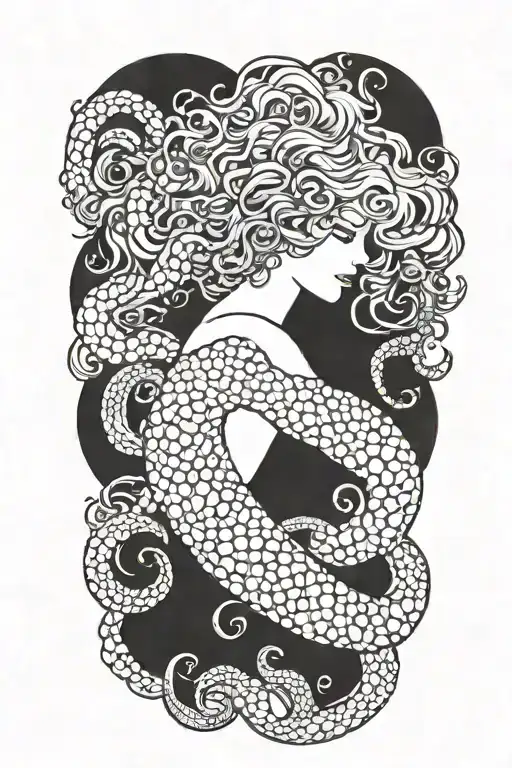 Mermaid Curly Hair Octopus Lover