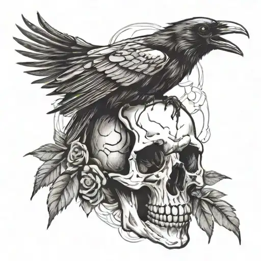 Raven And Skull