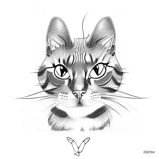 Cat Playing With Butterfly