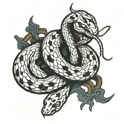 Snake Wrapped Bobwire