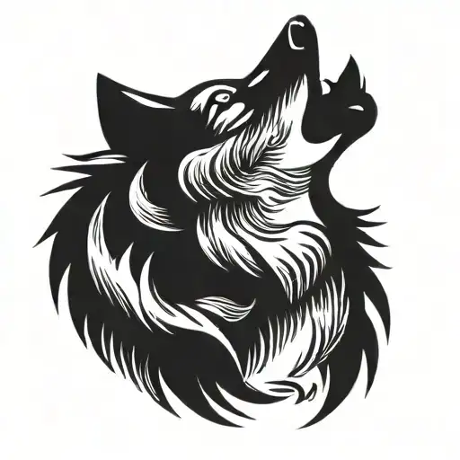 Wolf Howling At The Moon