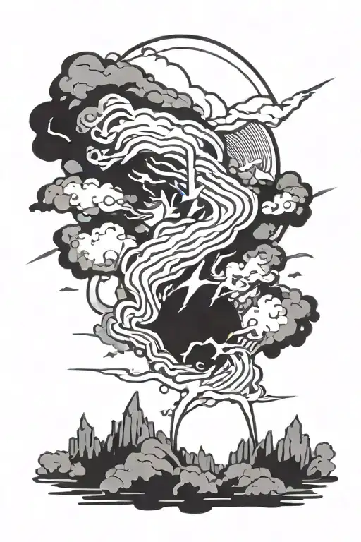 Semicolon And Thunder Lightning