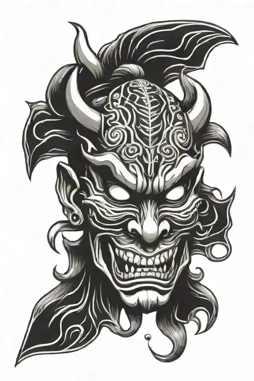 Japanese Demon Mask
