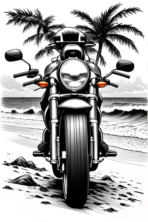 Motercycle Beach Travel